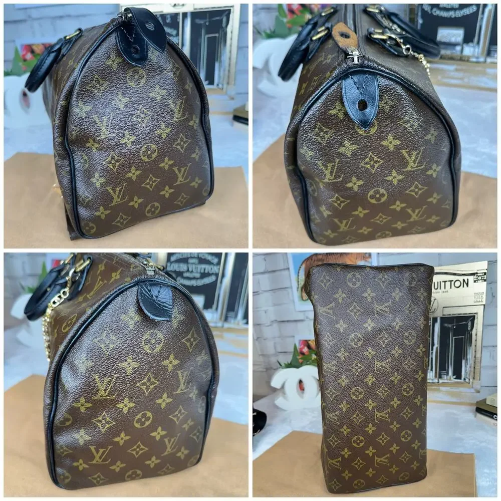 Louis Vuitton Speedy 35 Vintage Custom dyed leather CUTE - Picture 4 of 16